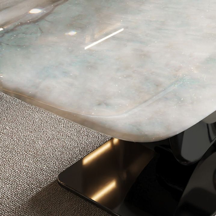 Rectangle Dining Room Table Pedestal Dinner Room Kitchen Table
