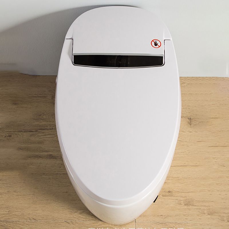 Contemporary Floor Standing Bidet with Elongated Bowl Shape in White