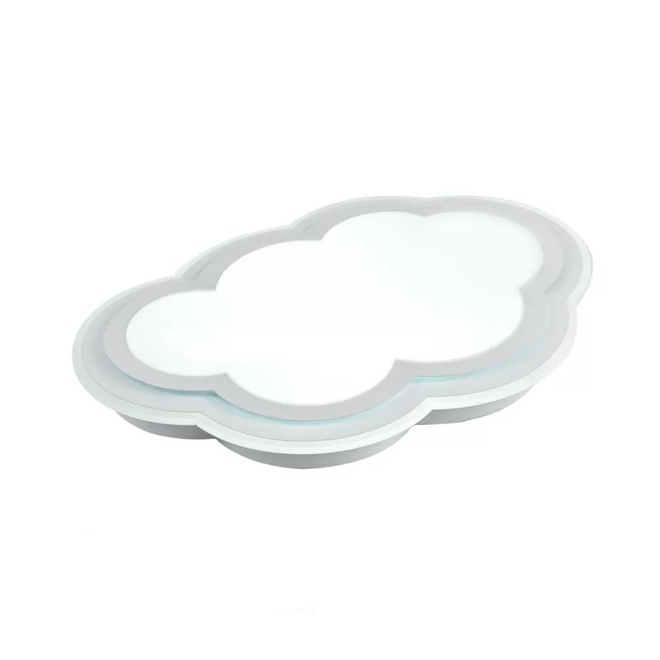 Plafonnier en forme de nuage en acrylique, plafonnier de style simple, finition blanche, pour adolescent