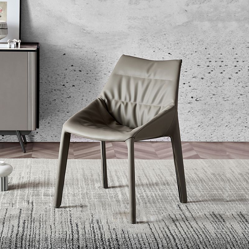 Contemporary Style Faux Leather Parsons Home Dining Side Chair