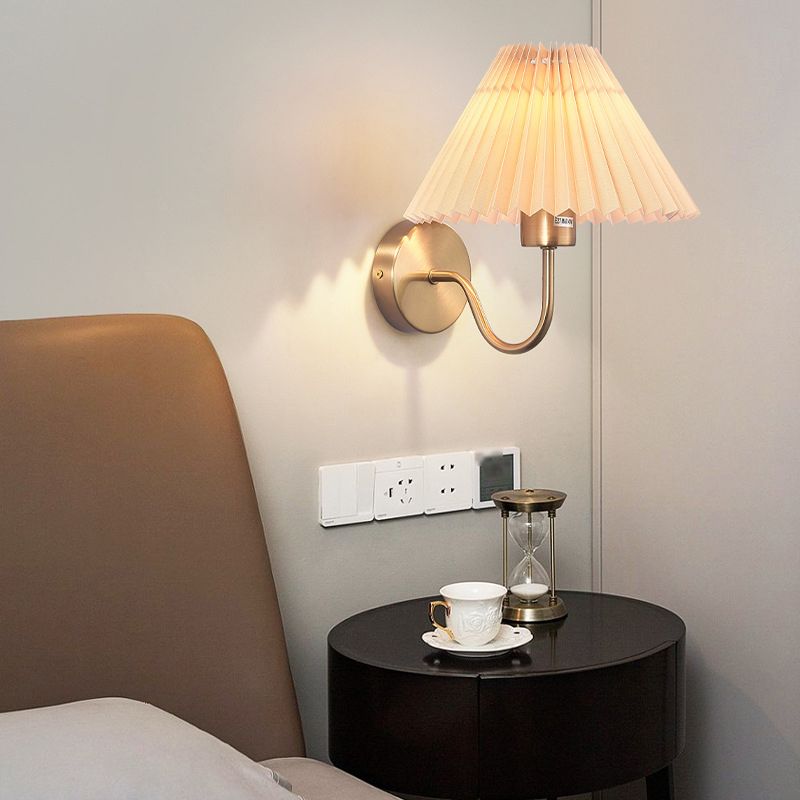 Modern Cone Wall Lamps Metal 1 Light Wall Light Fixtures for Bedroom