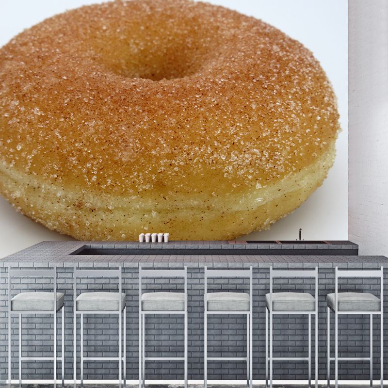 Sweet Donut Mural Wallpaper for Commercial Cake Shop, Custom Size Available