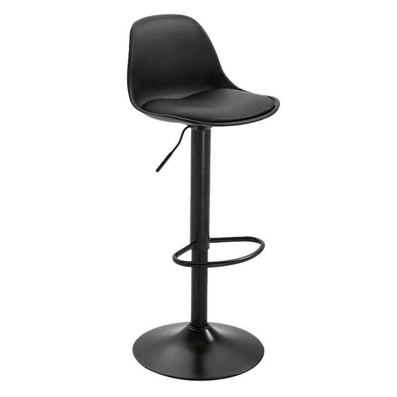 Taburete de bar de estilo escandinavo con taburete de mostrador de asiento de cuero para barra de cocina