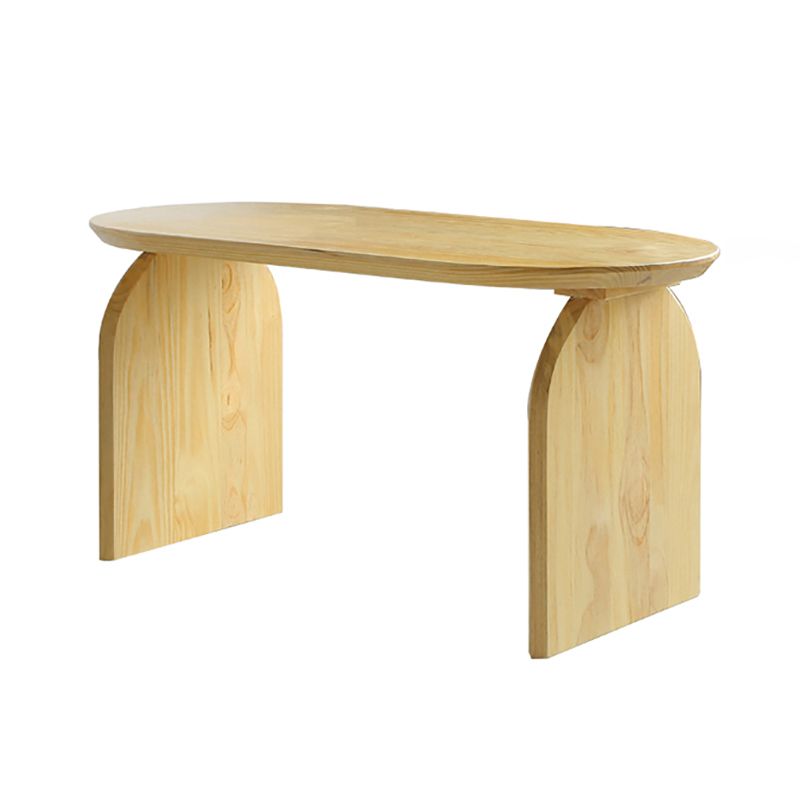 Oval Dining Table Solid Wood Contemporary Style Table for Home Kitchen