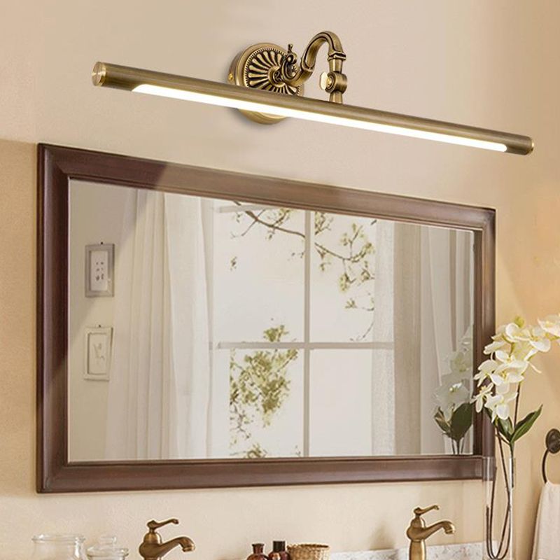1-Light Mirror Front Light Modern LED Vanity Light with Acrylic Shade for Bathroom