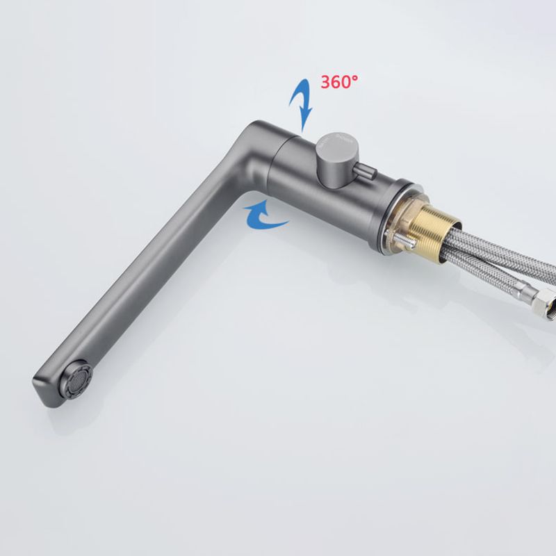 Contemporary Bathroom Faucet Deck Mounted Bathroom Faucet with Low Arc