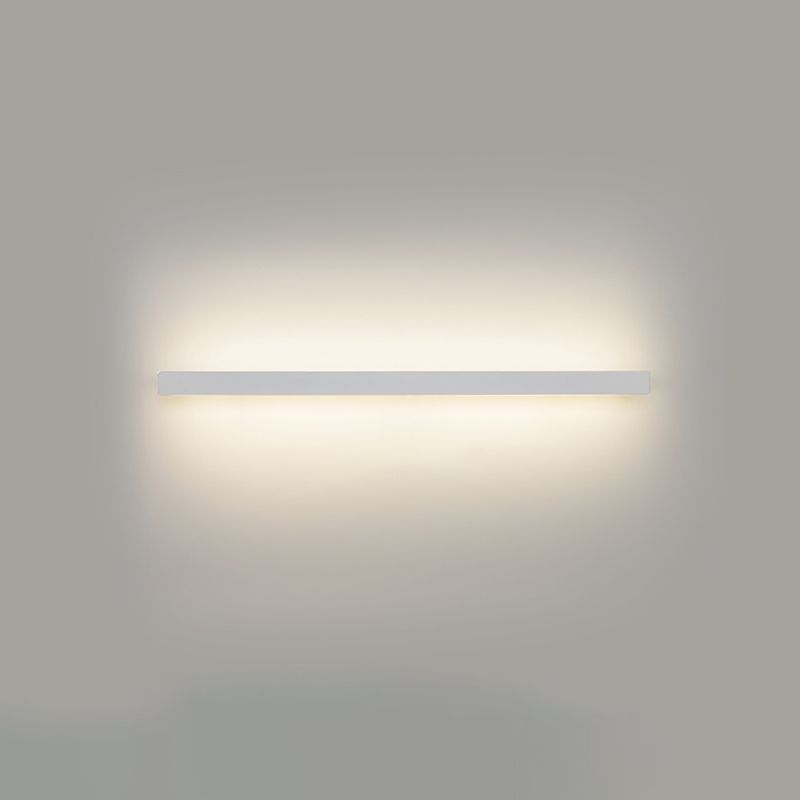 Linear Wall Light Fixture Nordic Metal Foyer LED Wall Lighting with Storage Rack Design