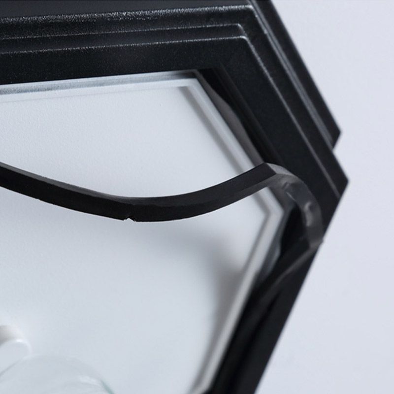 Plafonnier LED étanche, lampe encastrée traditionnelle avec abat-jour en verre pour balcon