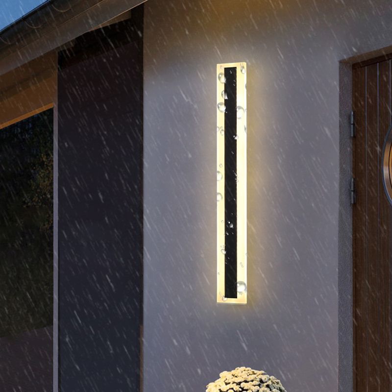 Metal Linear Wall Mount Lamp Simple 1 Light Wall Mounted Light Fixture