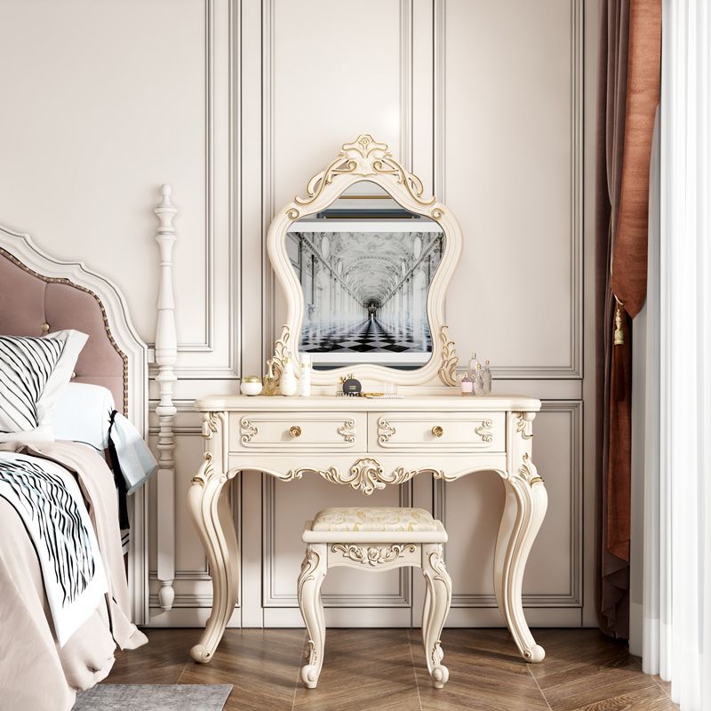 Victorian Bedroom Makeup Vanity Desk Table Wood Vanity Dressing Table