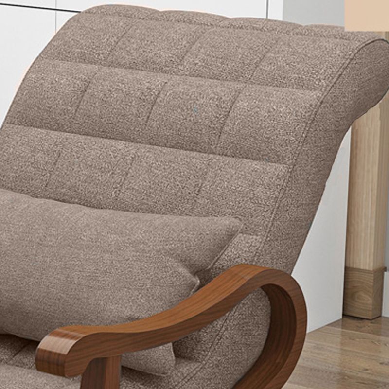 Mid-Century Modern Recliner Chair Upholstered Recliner Chair with Pillow