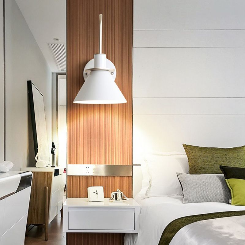 Cone Shape Metal Sconce Light Modern Style Wall Sconce Light for Living Room
