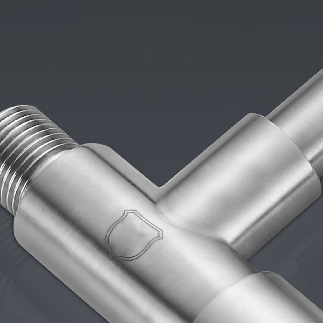 Modern Metal Single Handle Kitchen Faucet Wall Mounted Faucet in Chrome