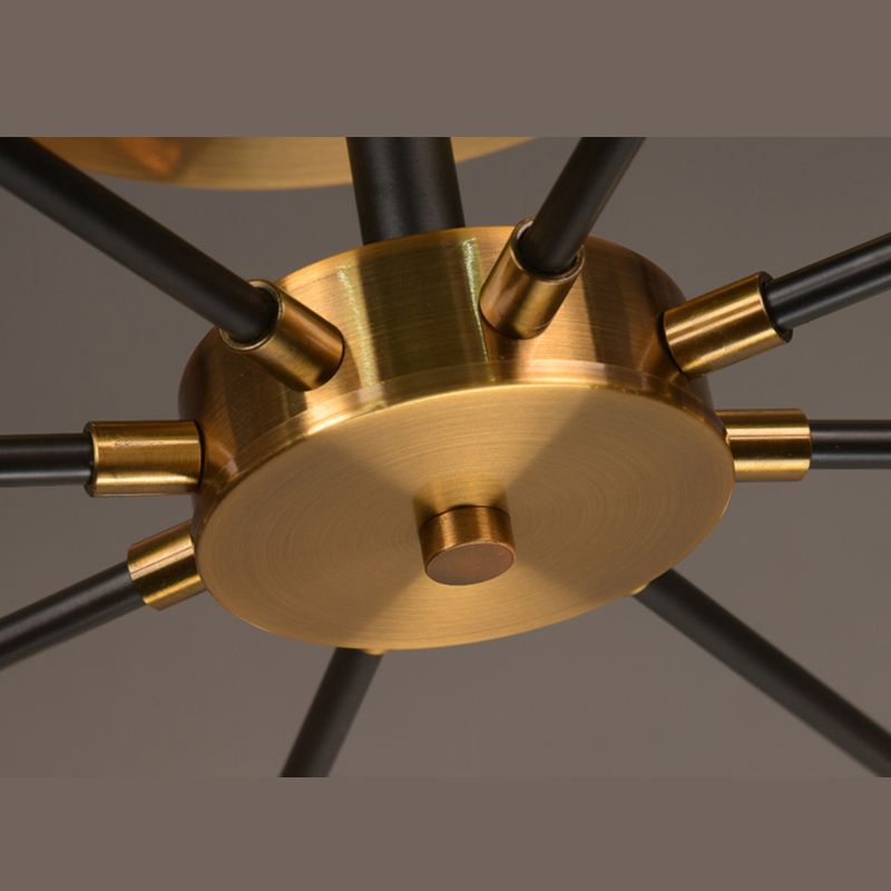 Globe Semi Flush Mount Lighting Minimalist Glass Dinning Room Semi Mount Lighting