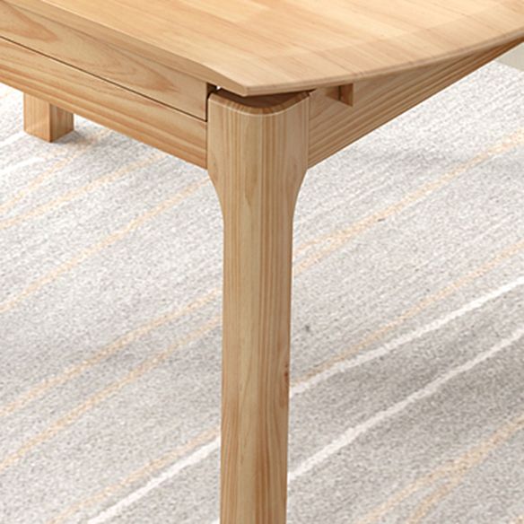 Modern Solid Wood Round Dining Room Set Space-Saving Design Dining Table Furniture