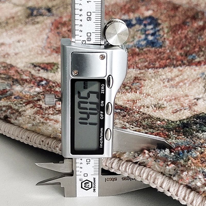 Mehrfarbiger ethnischer Print Teppich Polyester Retro Teppich Anti-Rutsch-Rücken-Innenteppich für die Heimdekoration