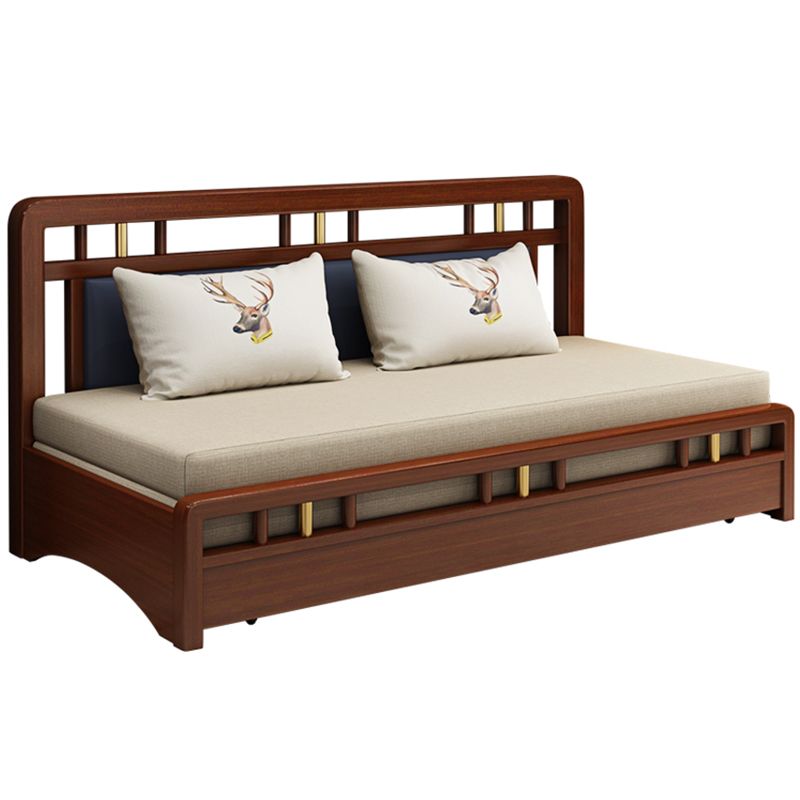 No Distressing Convertible Sofas Cotton Blend Sleeper Sofa with Storage