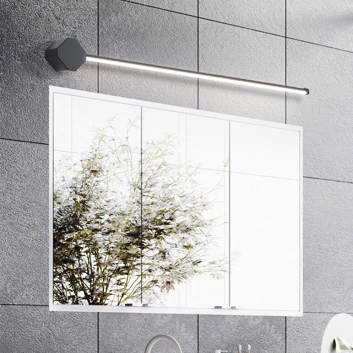 1-Light Linear Wall Sconce Modern Style Metal Sconce Lamp for Shower Room