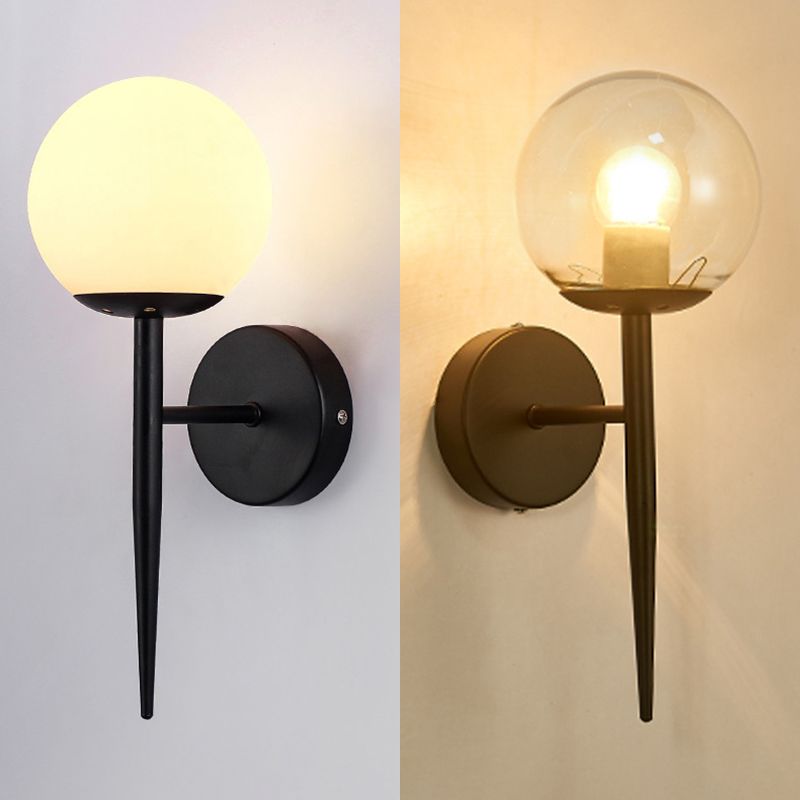 Lampada con applique a matita Stipce moderno in vetro in vetro illuminazione montata a parete
