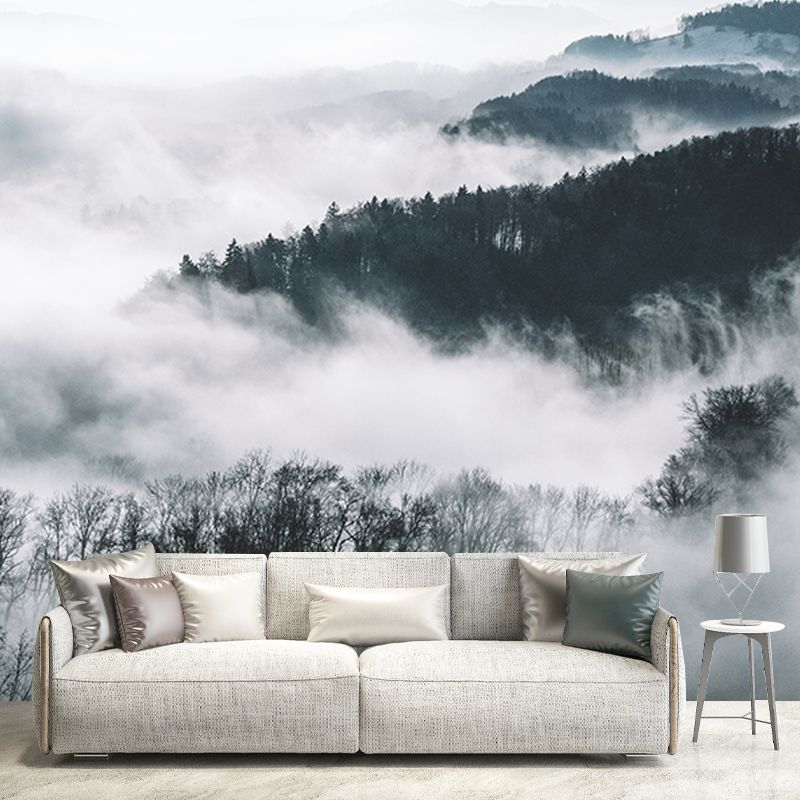 Washable Stain Resistant Mural Wallpaper Quiet Forest Indoor Wall Mural