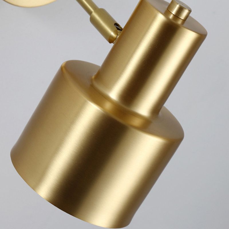 Single Modernism Golden/Black Wall Mounted Sconce Shaded Wall Light for Living Room