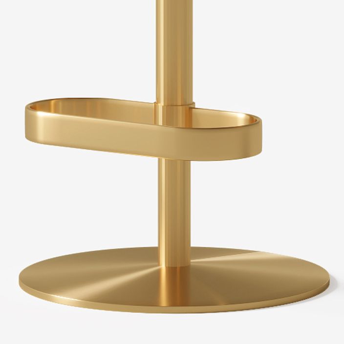 Glam Swivel Bar Stool Upholstered Adjustable Counter Stool for Bristol