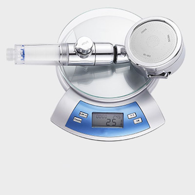 Modern Handheld Shower Head Sliver Round Standard Shower Heads