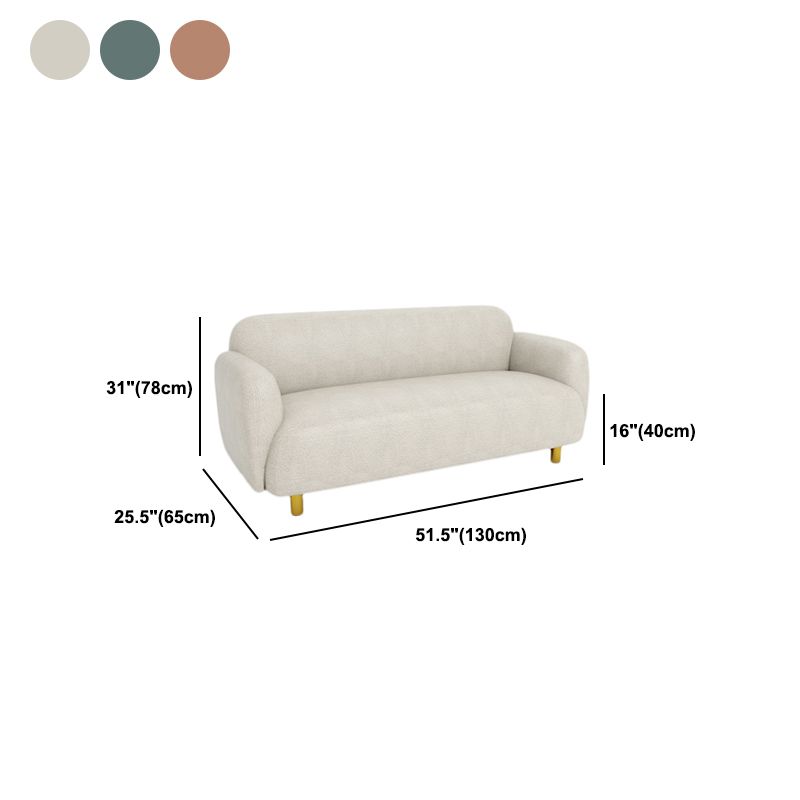 Faux Leather Sofa Recessed Arm Stain Resistant Sofa with Tight Back