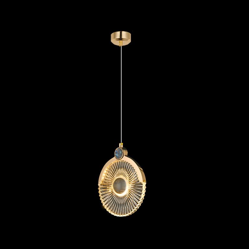 Round Shape Metal Pendant Lights Contemporary Style Hanging Lamps