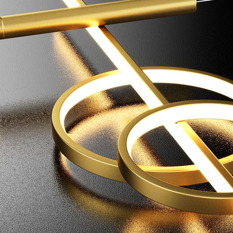 Multi lumières cylindriques suspendues îlot d'éclairage de style métal moderne