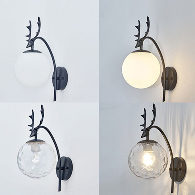 Modern Wall Sconce Lighting Glass 1 Light Wall Lighting Fixtures for Dining Room