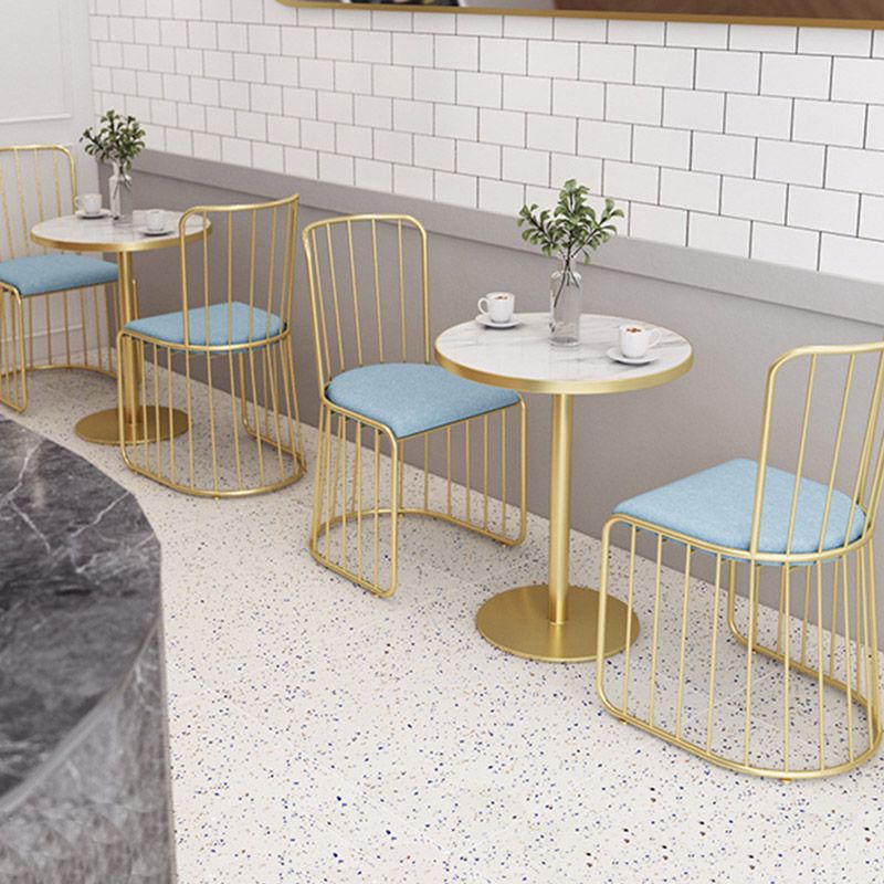 Modern Faux Marble Dining Table White Dinette Table for Home
