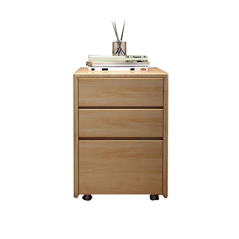 Contemporary Rubber Wood Storage Chest Home Chest with 3 Drawers