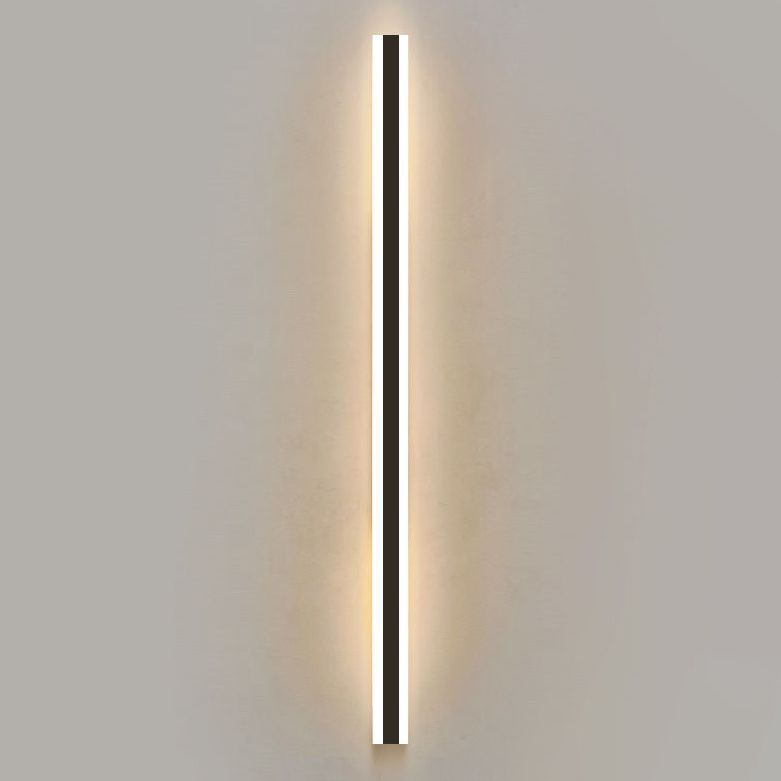 Luces de apliques de pared lineal contemporánea 1 Light Light Light Accesorio con sombra acrílica