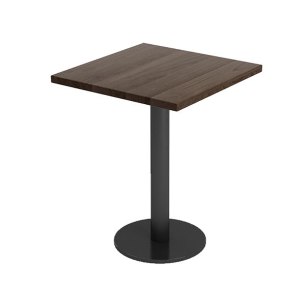 Industrial Solid Wood Dinner Room Kitchen Table Brown Top Table with Black Frame for Dining Room