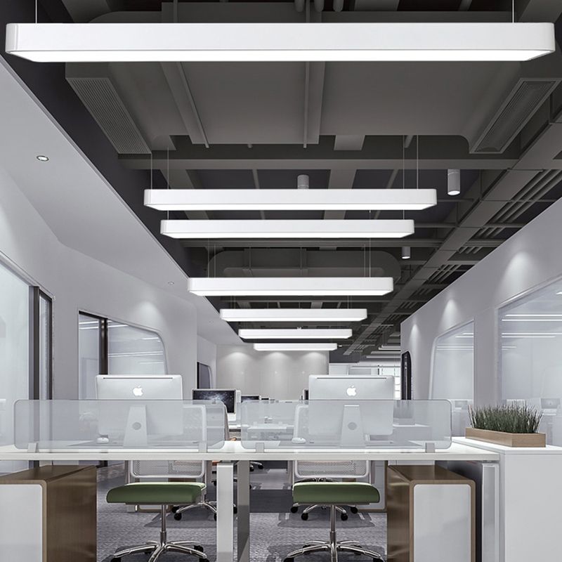 Cadre métallique LED Pendembre dans le style moderne 54W LED Suspended Lights for Office Conference Room