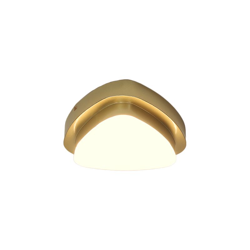 Lámpara empotrada triangular/redonda/cuadrada Lámpara de techo empotrada LED metálica para pasillo Simplicity en dorado