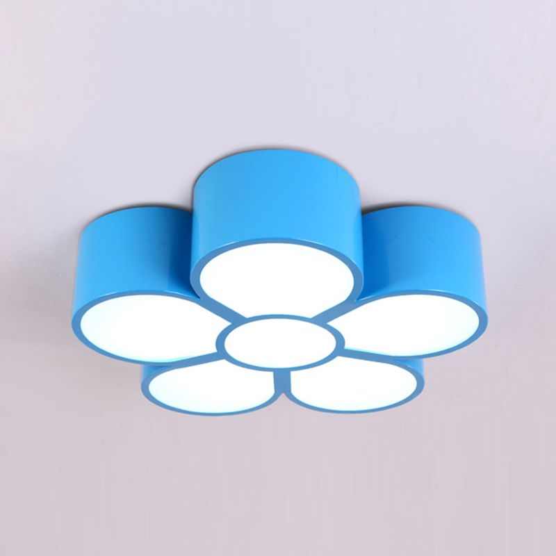 Blume LED Hängende Leuchte Cartoon Metall Klassenzimmer Deckenheizlampe
