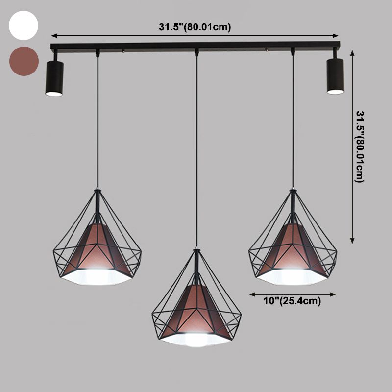 Diamond Island Lights Contemporary Metal Island Lighting Fixture for Kitchen