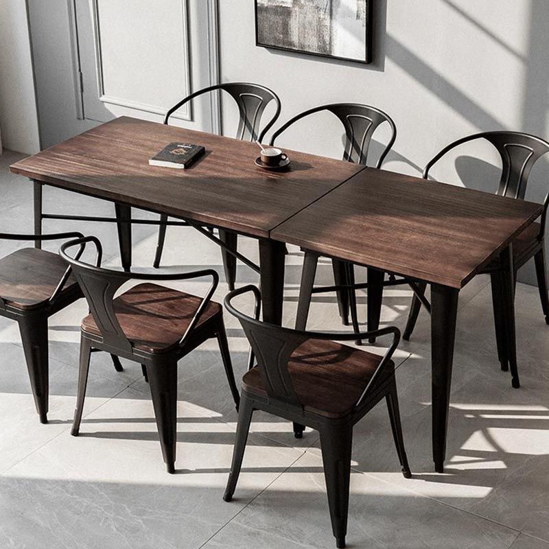 Industrial 1/4/5 Pieces Dining Set Wood Dining Table for Indoor