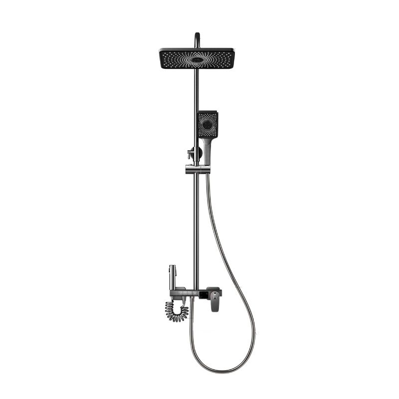 Slide Bar Included Shower System Solid Color Valve Included Shower Head Combo