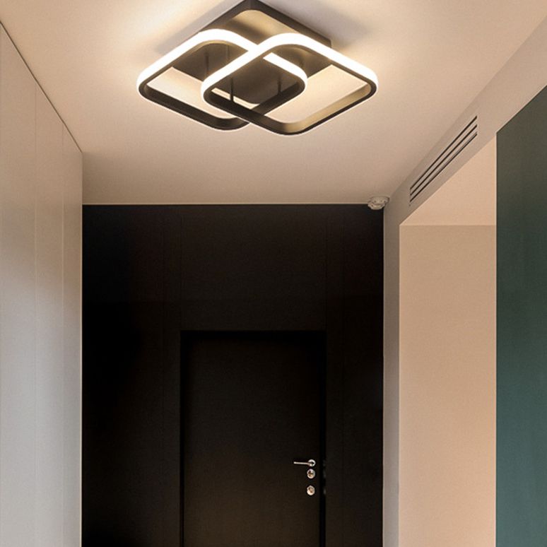 Geomtric Semi Flush Mount Light Acrylic Creative Flush-Mount Light Fixture for Hallway