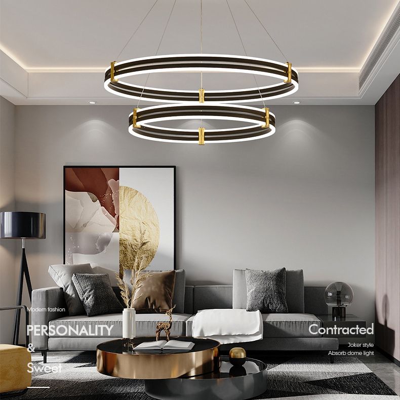 Lampone a LEDELIE LEDELIER MODERNA LUCE A 3-COLOR LIGHT ALLUMINUM ALLUMINUM ALLUMINIO LUCE PENSI