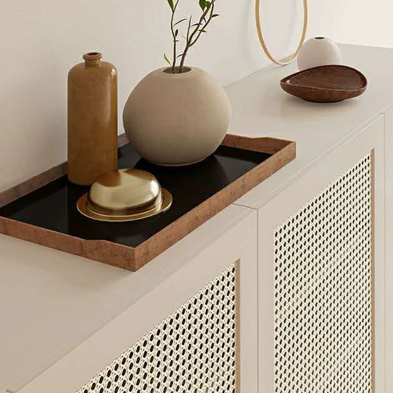 2-Door Wood Cabinet 35.43" Modern Rectangular Accent Cabinet