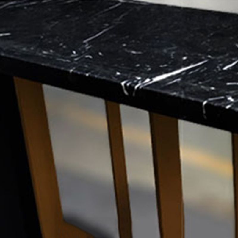 33.5" H Console Table Rectangle Slate Contemporary End Table