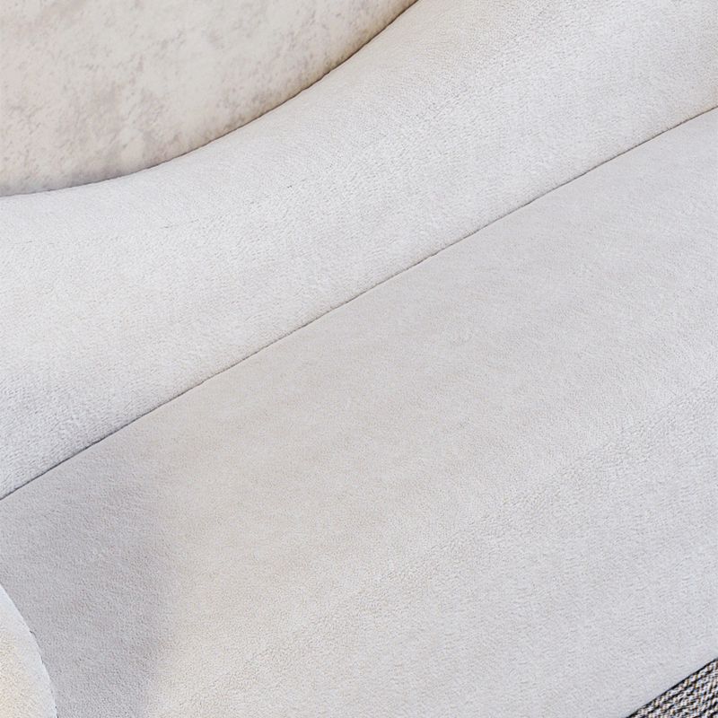 30.7" H Contemporary Velvet/ Wool Curved Sofa for Living Room