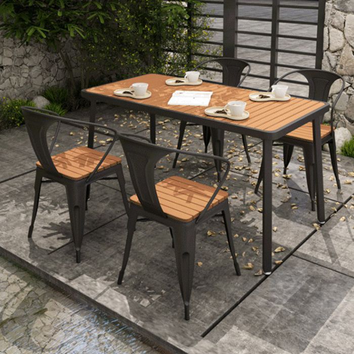 Modern Reclaimed Wood Dining Table Set 1/5/7 Pieces Dining Set for Home Use