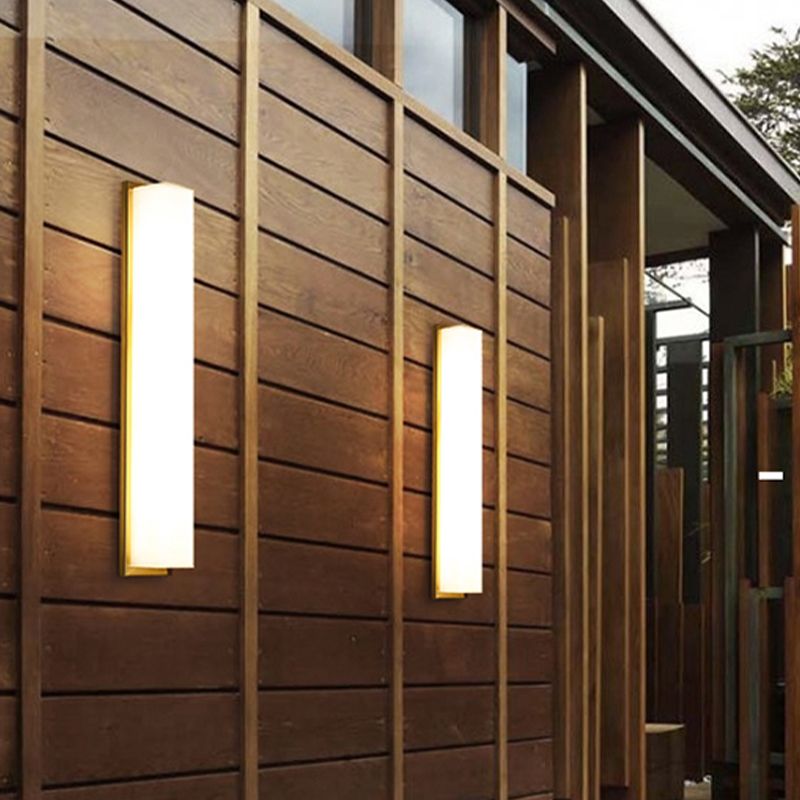 Modern Metal Wall Sconce Cylinder 1 Light Wall Light with Glass for Bedroom