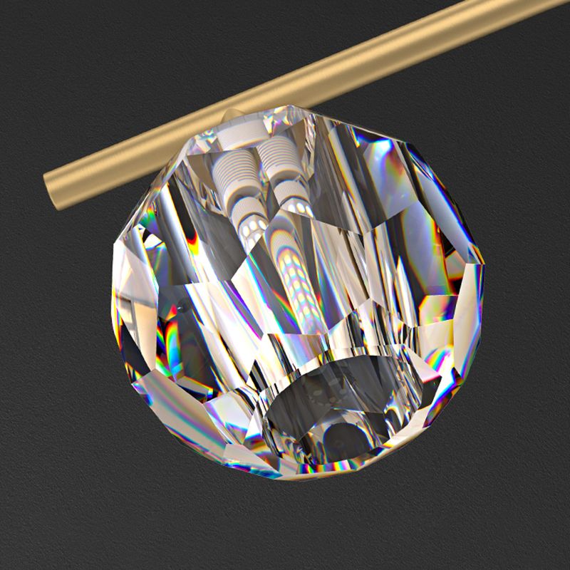 Globe Crystal Shade Island Light Modern Simplicity Style Hanging Lamp voor eetkamer