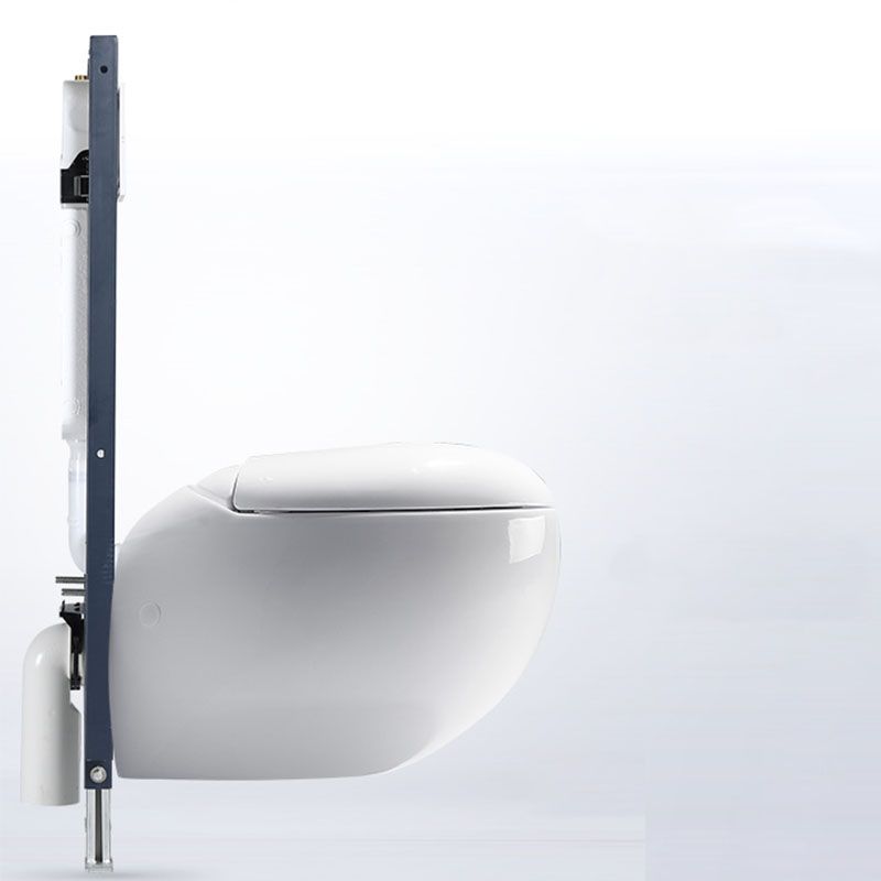 Modern Wall Mount Toilet Gravity Toilet Bowl with Slow Close Seat for Washroom